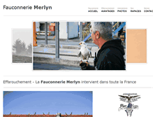 Tablet Screenshot of effarouchement-fauconnerie.com